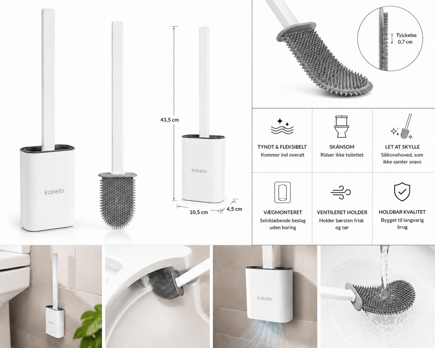 Kakelo™ – Den fleksible toiletbørste